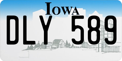 IA license plate DLY589