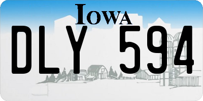 IA license plate DLY594