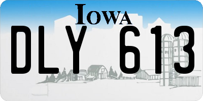 IA license plate DLY613
