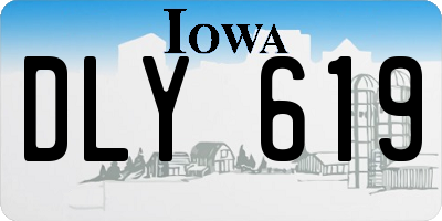 IA license plate DLY619