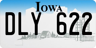 IA license plate DLY622