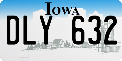 IA license plate DLY632