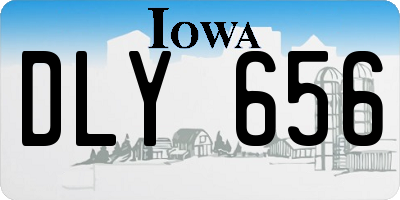 IA license plate DLY656