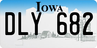 IA license plate DLY682