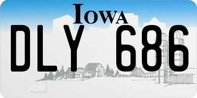 IA license plate DLY686