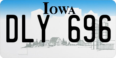 IA license plate DLY696