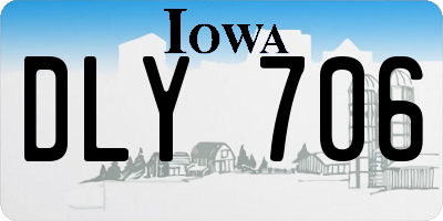 IA license plate DLY706