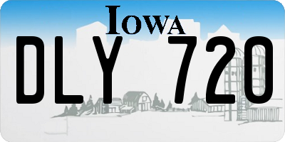 IA license plate DLY720