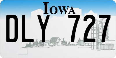 IA license plate DLY727