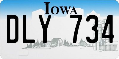 IA license plate DLY734