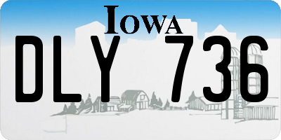 IA license plate DLY736