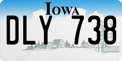 IA license plate DLY738