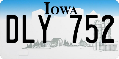 IA license plate DLY752