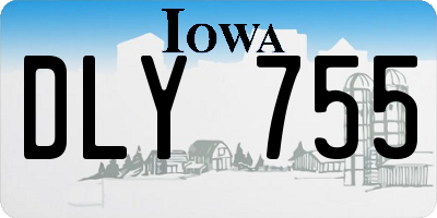 IA license plate DLY755