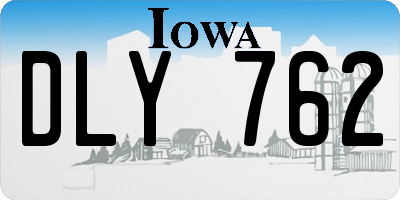 IA license plate DLY762
