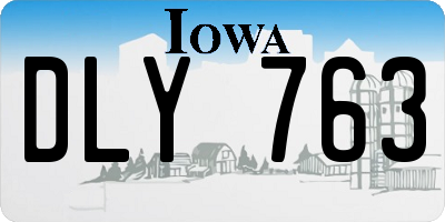 IA license plate DLY763