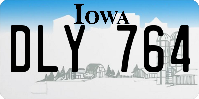 IA license plate DLY764