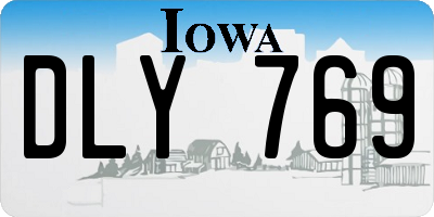 IA license plate DLY769