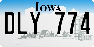 IA license plate DLY774