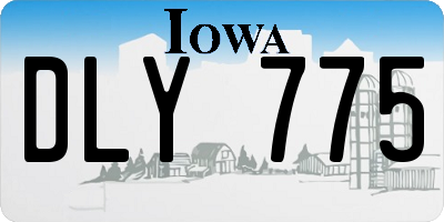 IA license plate DLY775