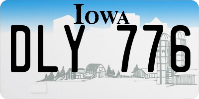 IA license plate DLY776