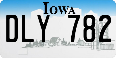 IA license plate DLY782
