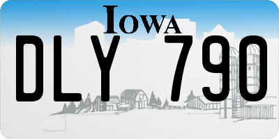 IA license plate DLY790