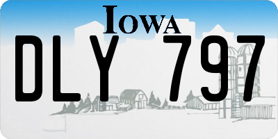 IA license plate DLY797