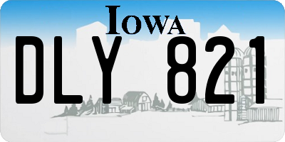 IA license plate DLY821