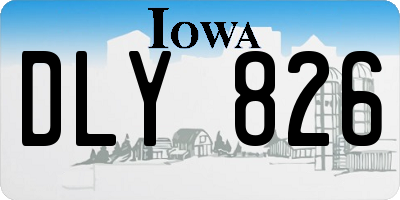 IA license plate DLY826