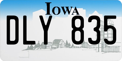 IA license plate DLY835