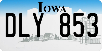IA license plate DLY853