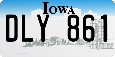 IA license plate DLY861