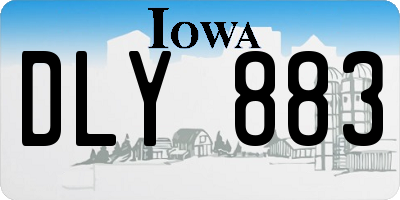 IA license plate DLY883