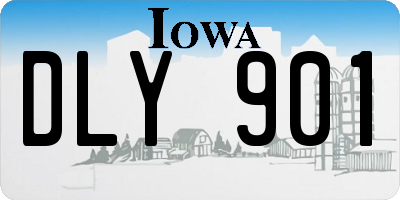 IA license plate DLY901