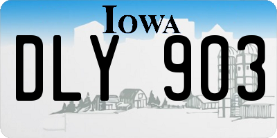 IA license plate DLY903