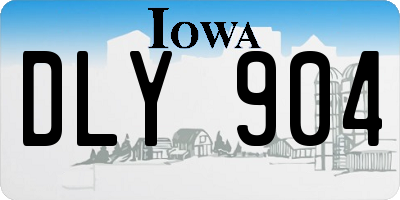 IA license plate DLY904