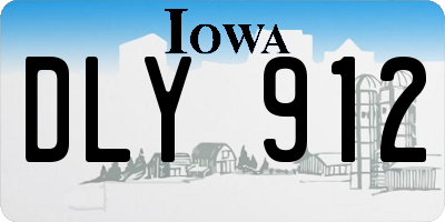 IA license plate DLY912