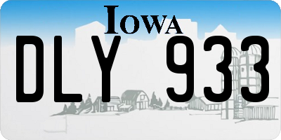 IA license plate DLY933