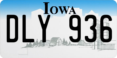IA license plate DLY936