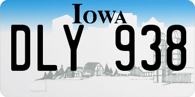 IA license plate DLY938