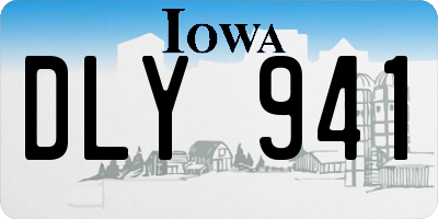 IA license plate DLY941