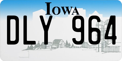 IA license plate DLY964