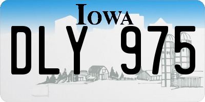 IA license plate DLY975