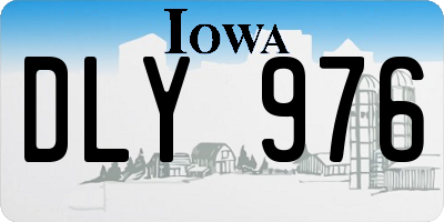 IA license plate DLY976