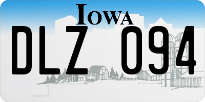 IA license plate DLZ094