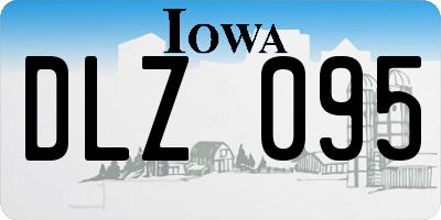 IA license plate DLZ095