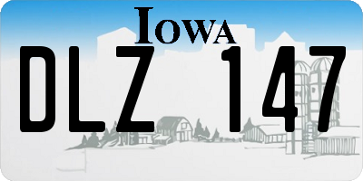 IA license plate DLZ147