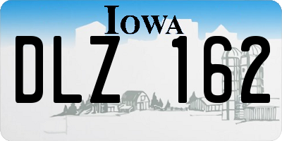 IA license plate DLZ162