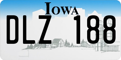 IA license plate DLZ188